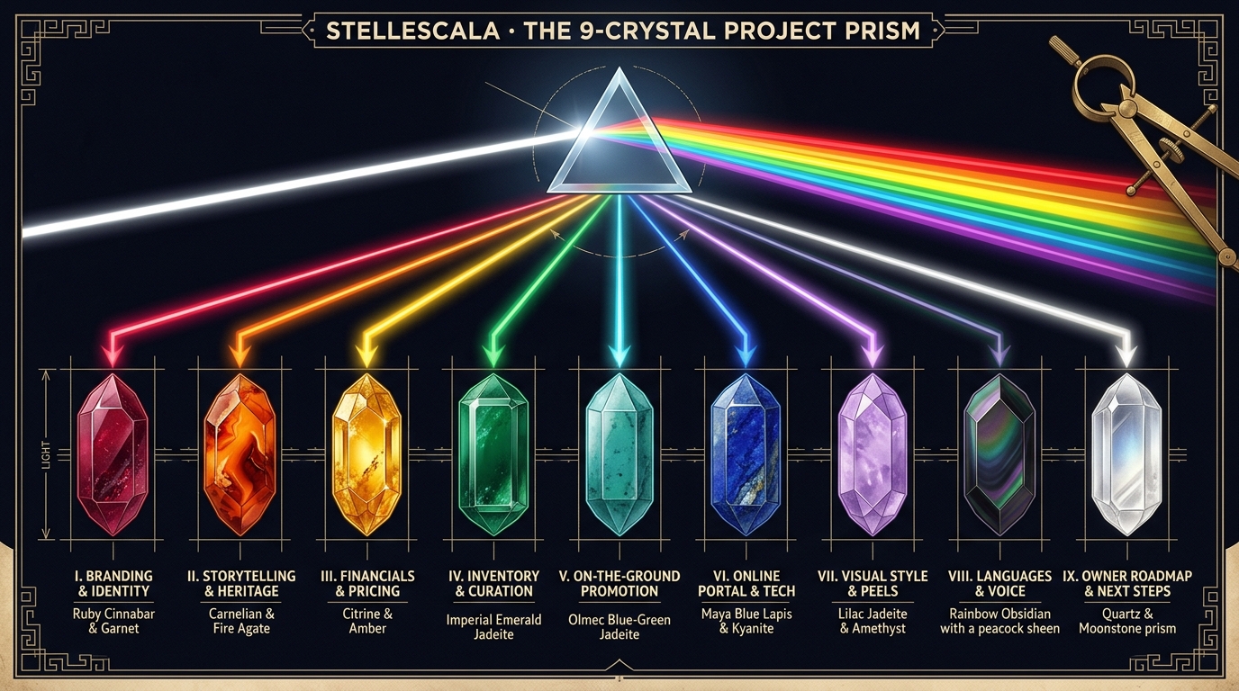 Stellescala 9-Crystal Project Prism Poster